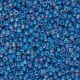 Rocalla Miyuki 11/0 - Matted transparent capri blue ab 11-149FR